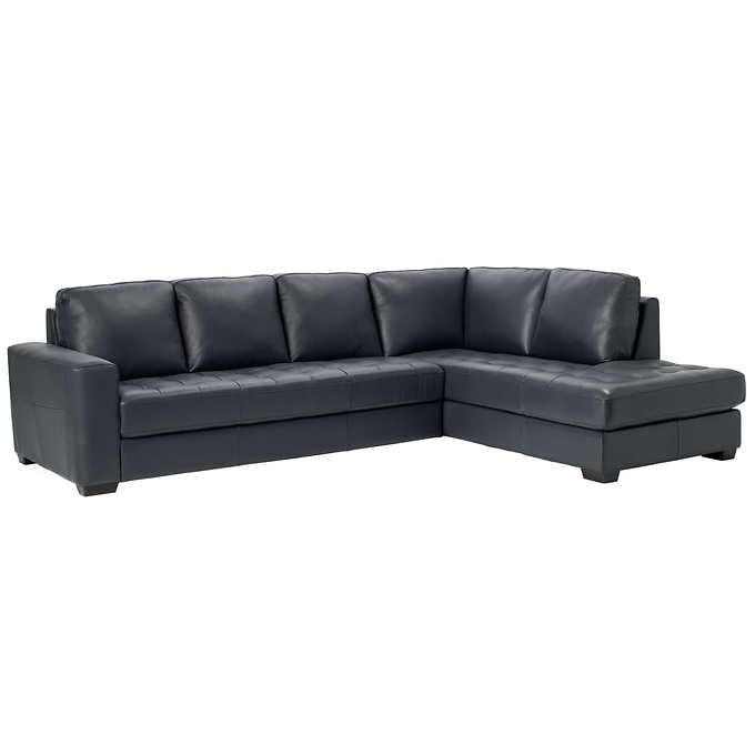 BE7432/BE7361 Modern 2-piece Top Grain Leather Sectional