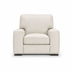 aria armchair in cognac top grain leather floor