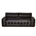 como sofa in brown top grain leather new