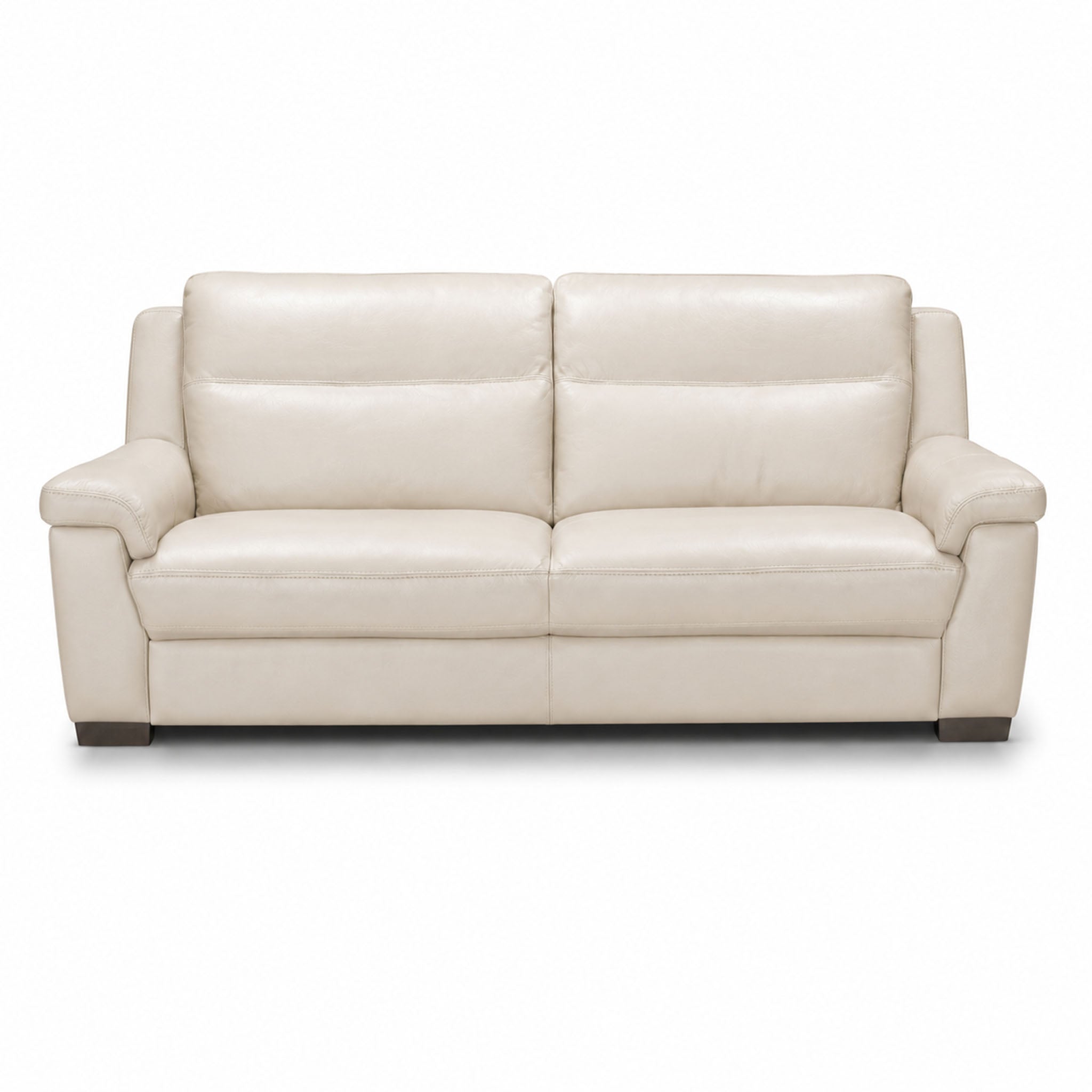 castello loveseat in white top grain leather floor