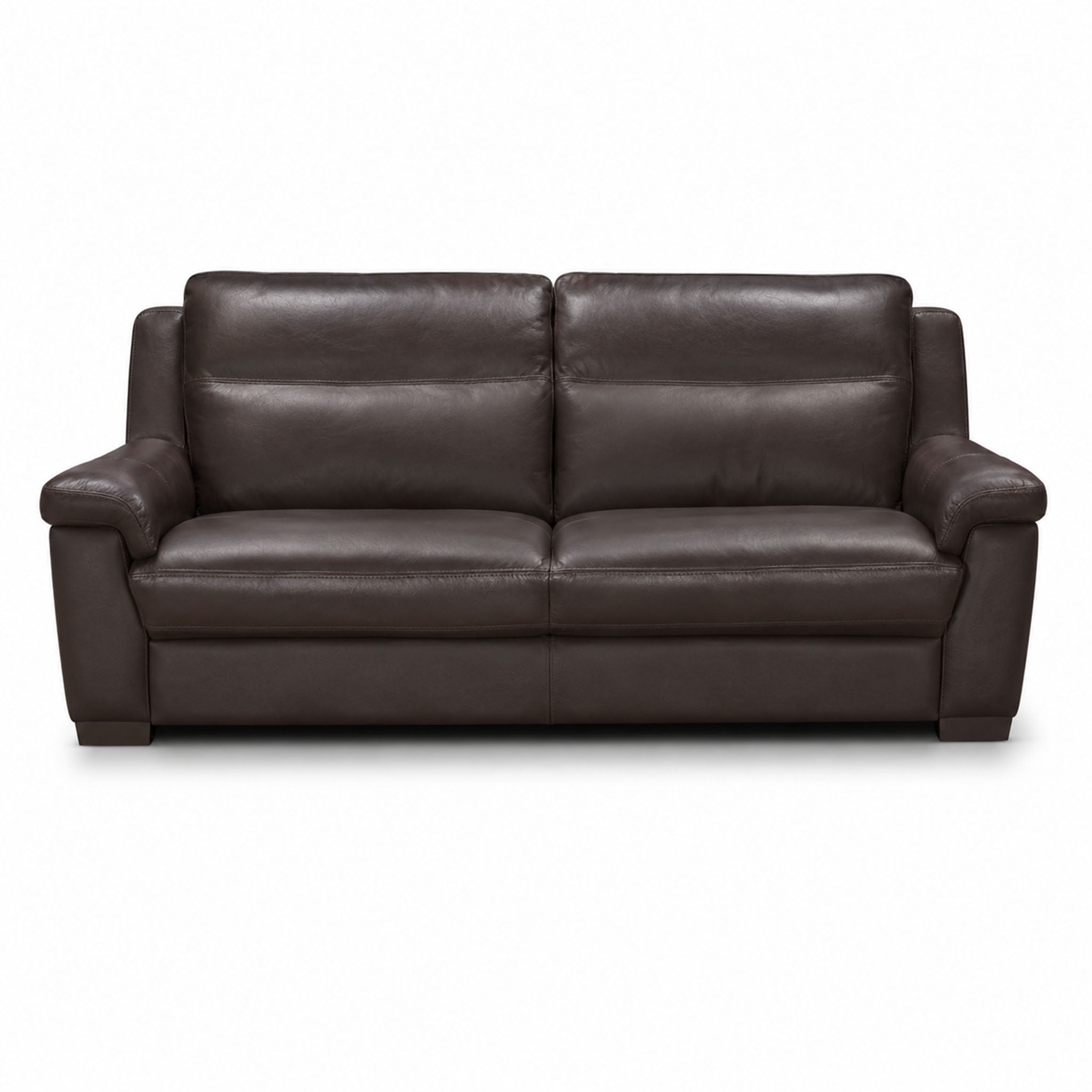 castello sofa in white top grain leather floor