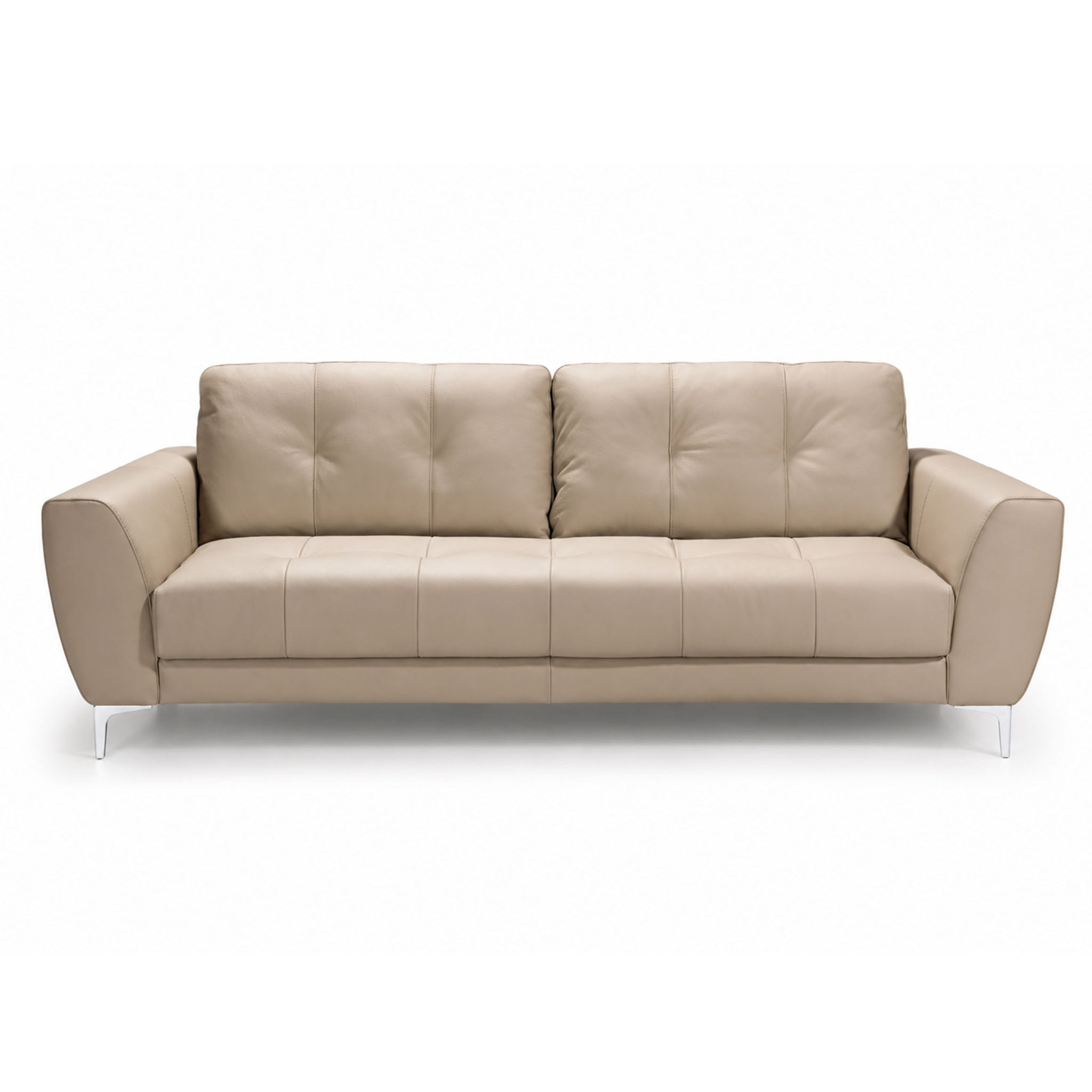 casanova sofa in beige top grain leather floor