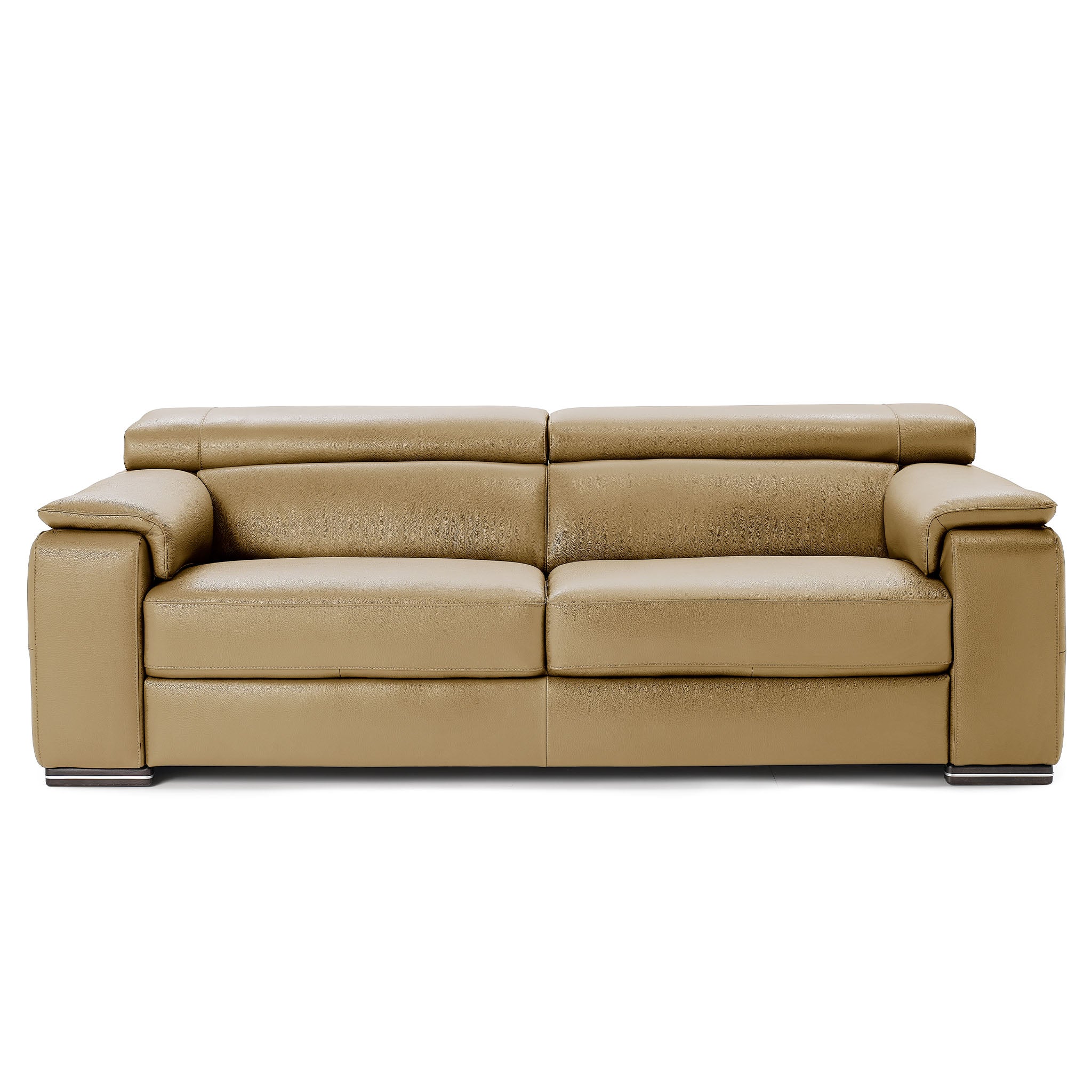 magnum sofa in beige top grain leather new