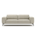 manhattan sofa in grey top grain leather new