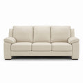 morandi sofa in white top grain leather floor