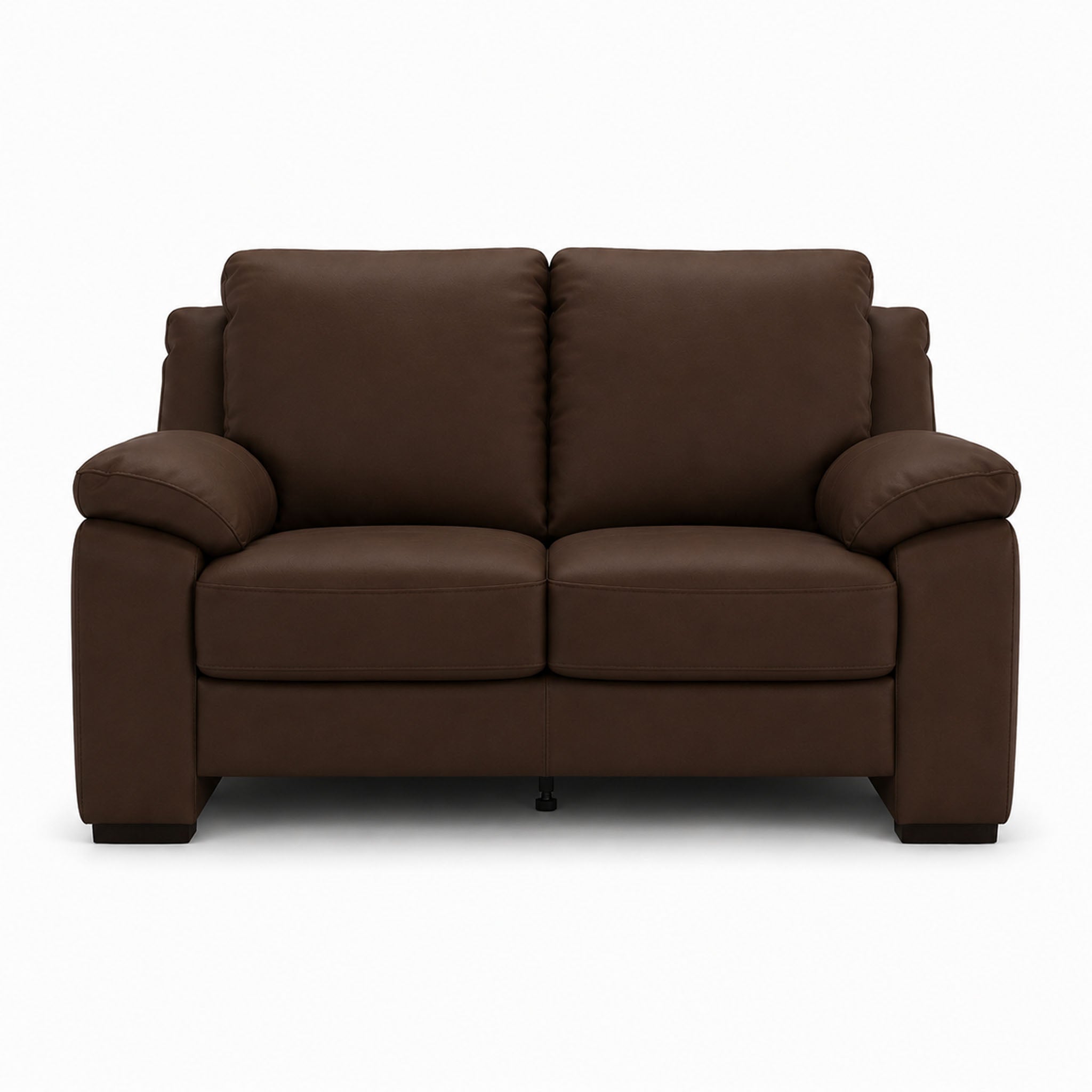morandi loveseat in grey top grain leather floor