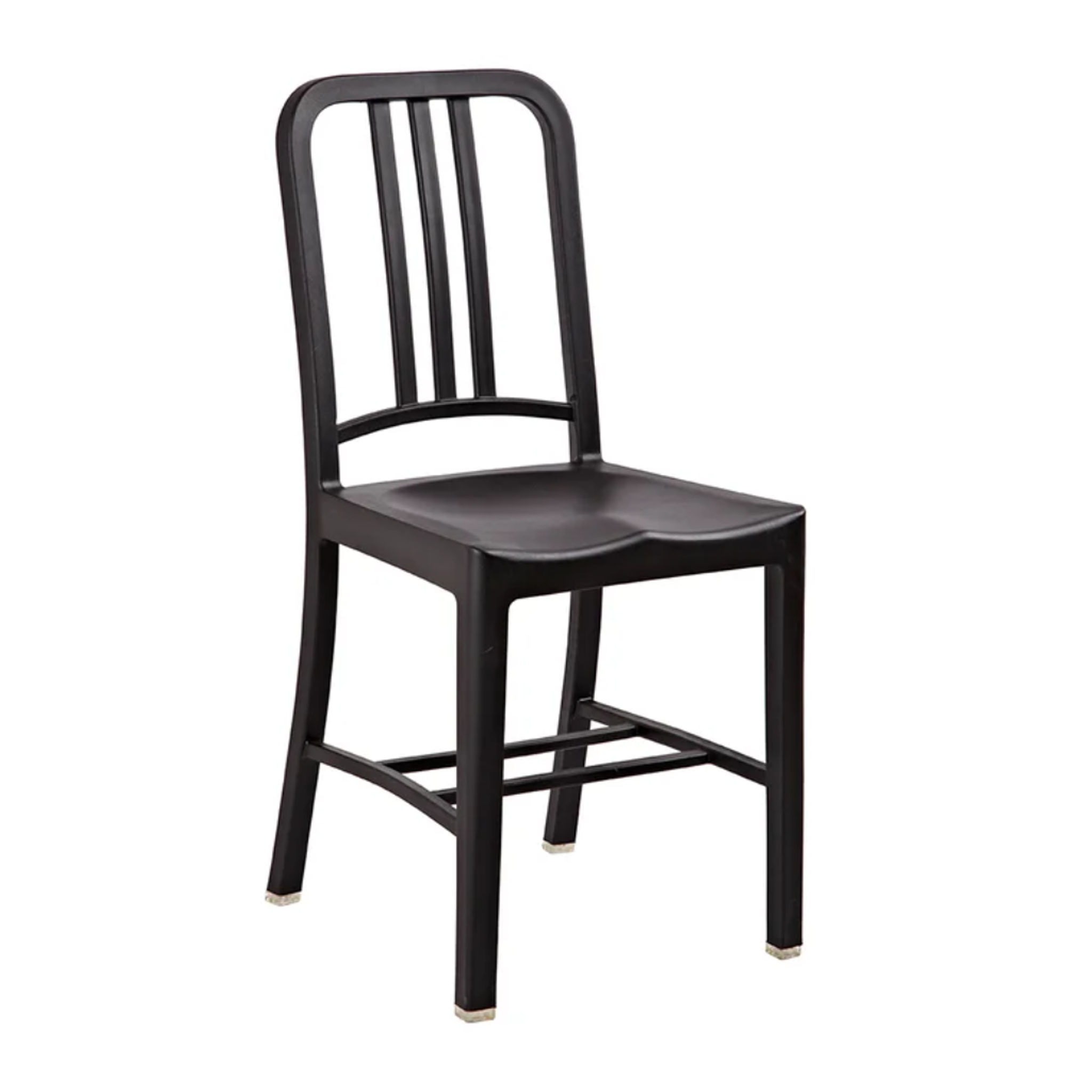 capri counter chair, 2-pack in black polypropylene new