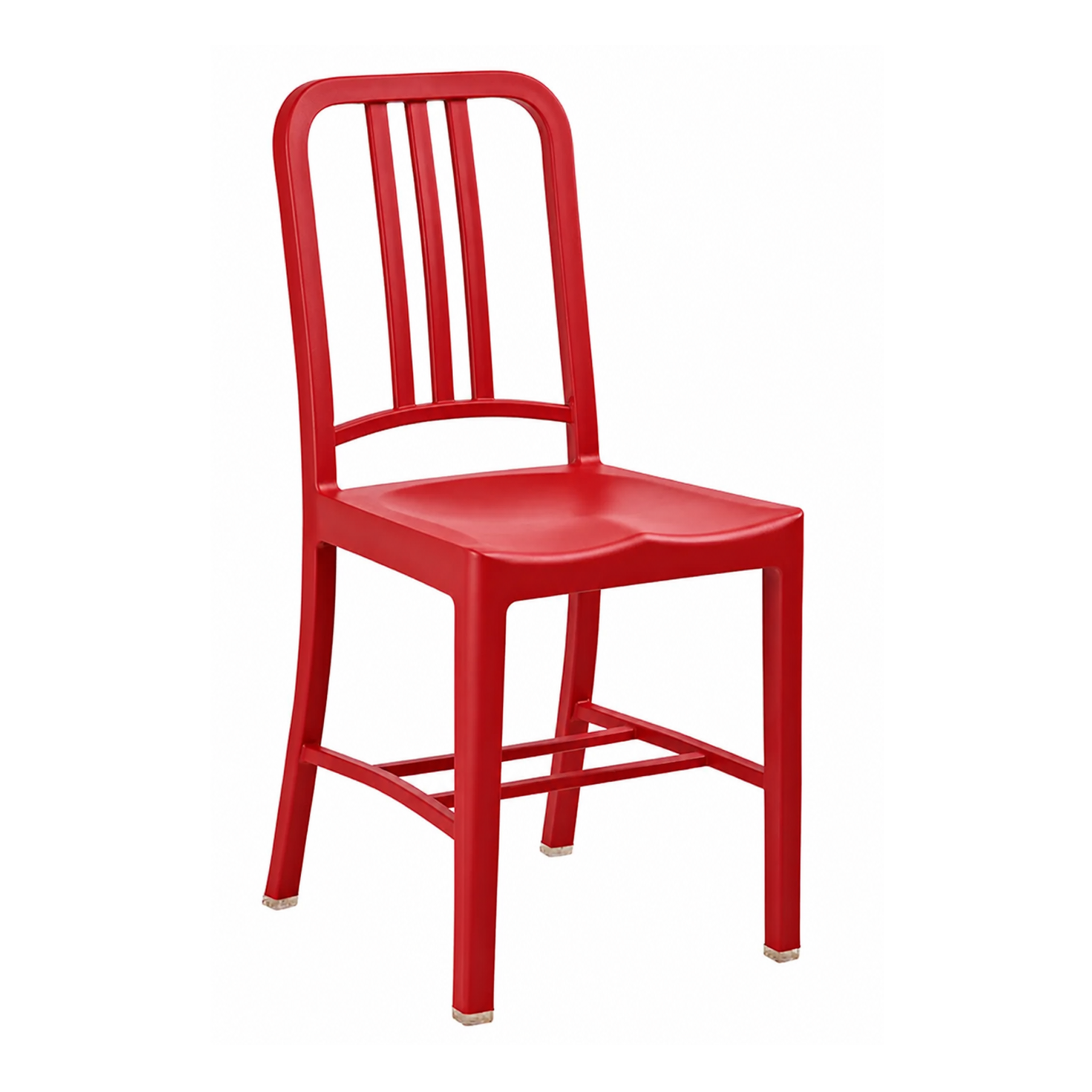capri counter chair, 2-pack in red polypropylene new