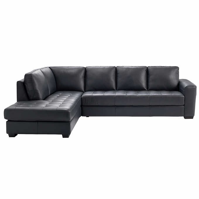 BE7432/BE7361 Modern 2-piece Top Grain Leather Sectional