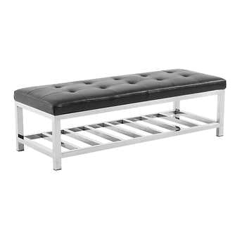 Top Grain Leather Bench