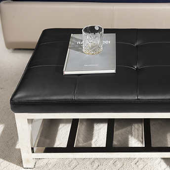 Top Grain Leather Bench