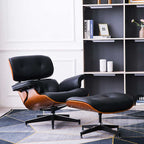 Earl Recliner Top Grain Leather Chair with Ottoman