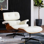 Earl Recliner Top Grain Leather Chair with Ottoman