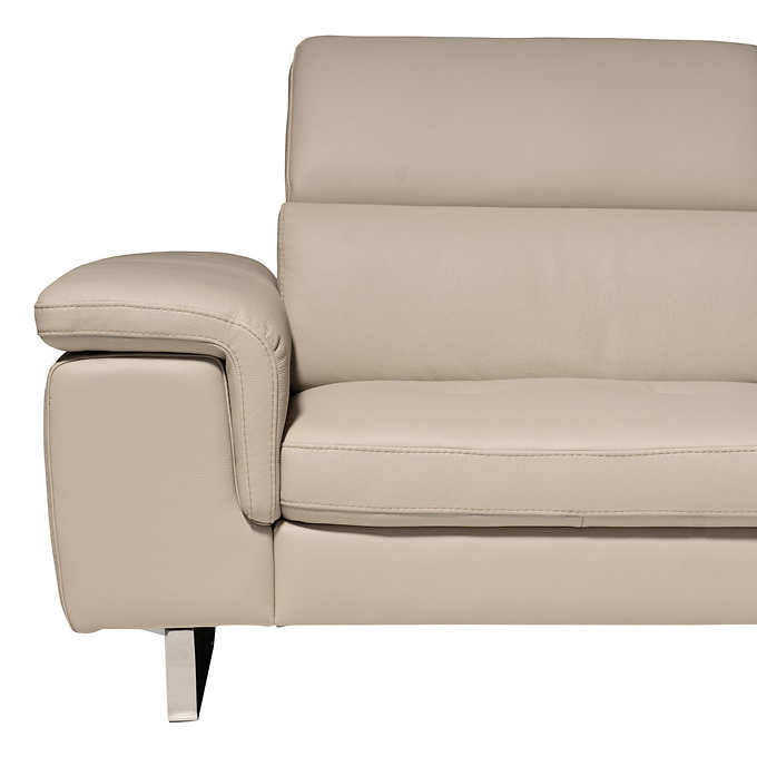 Emma 2-piece Top Grain Leather Sectional