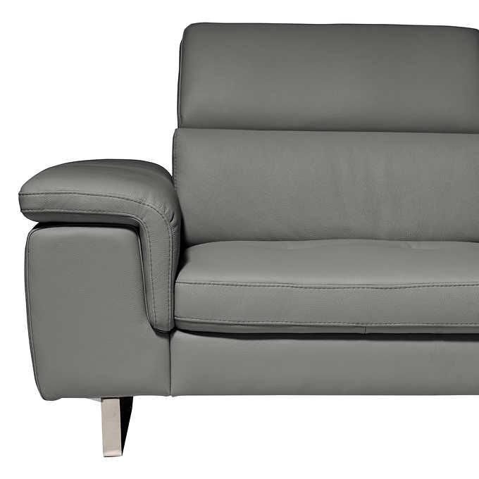 Emma 2-piece Top Grain Leather Sectional