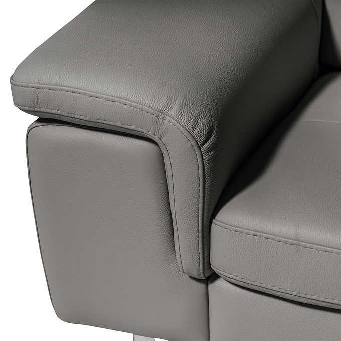 Emma 2-piece Top Grain Leather Sectional