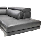 Florida Contemporary Top Grain Leather Sectional