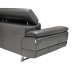 Florida Contemporary Top Grain Leather Sectional