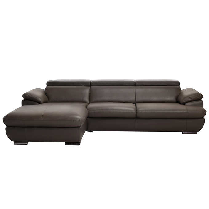 MOII7335/MOII7316 2-piece Top Grain Leather Sofa with Chaise